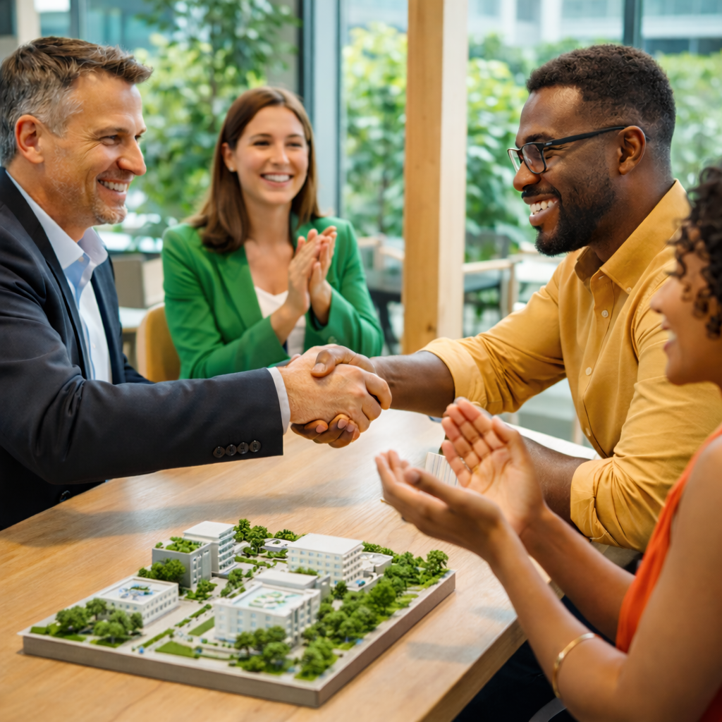 Collaboration entre partenaires pour développer un projet durable en entreprise